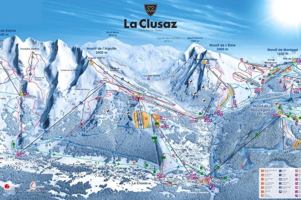 Appartement La Clusaz Avec Terrasse Sur Les Pistes De Ski Маниго Экстерьер фото